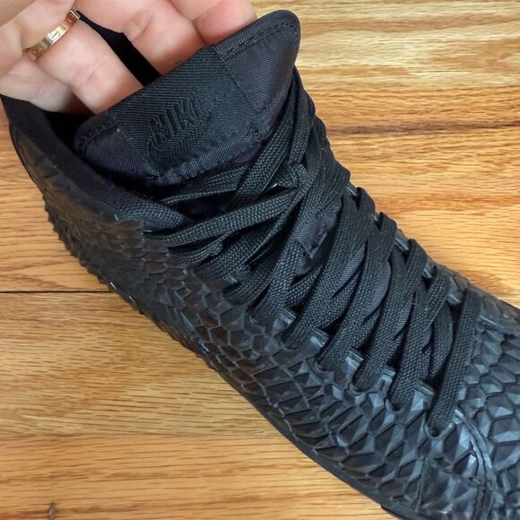 Nike Black Geometric High-Top Sneakers - Picture 9 of 12